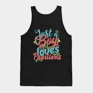 Just A Boy Who Loves Papillons dog Gift product Tank Top